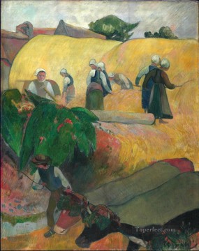 ポール・ゴーギャン Painting - 干し草の山 ポール・ゴーギャン